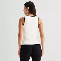 Worthington Womens Scoop Neck Sleeveless Tank Top