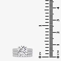 Signature By Modern Bride (H-I / Si1-Si2) Womens 5 CT. T.W. Lab Grown White Diamond 14K Gold Round Bridal Set