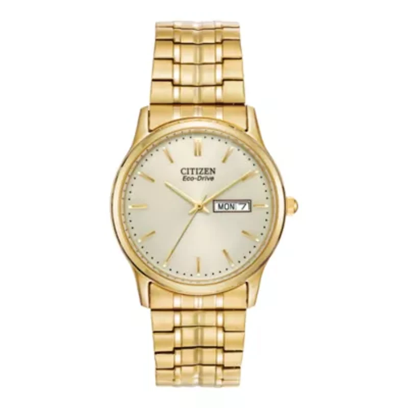 Citizen® Eco-Drive® Mens Gold-Tone Dress Watch BM8452-99P