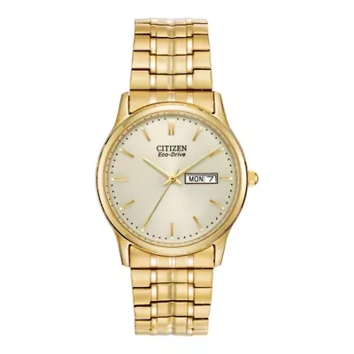 Citizen® Eco-Drive® Mens Gold-Tone Dress Watch BM8452-99P