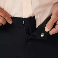 Haggar JMH Premium Mens Comfort Waistband Slim Fit Dress Flat Front Pant