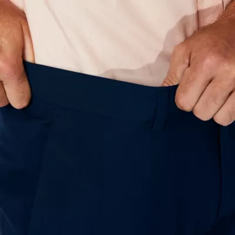 Haggar JMH Premium Stretch Mens Comfort Waistband Slim Fit Dress Flat Front Pant
