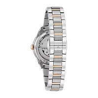 Bulova Sutton Womens Automatic Two Tone Bracelet Watch 98p170