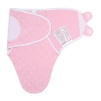 The Peanutshell Purple Ditsy 3-pc. Swaddle Blanket