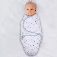 The Peanutshell Blue Dino 3-pc. Swaddle Blanket