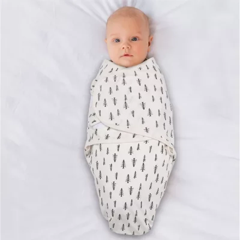 The Peanutshell Plaid Woodland 3-pc. Swaddle Blanket