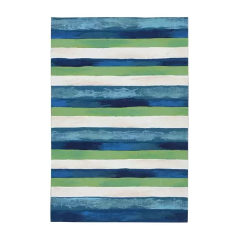 Liora Manne Visions II Painted Stripes Indoor/Outdoor Area Rug
