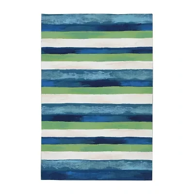Liora Manne Visions II Painted Stripes Indoor/Outdoor Area Rug