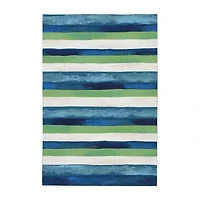 Liora Manne Visions II Painted Stripes Indoor/Outdoor Area Rug