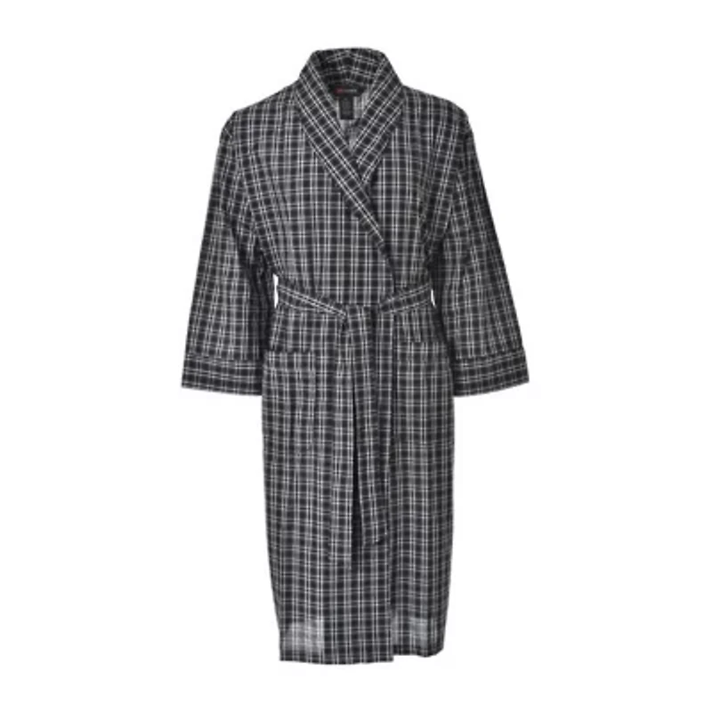 Hanes Mens Long Sleeve Mid Length Robe