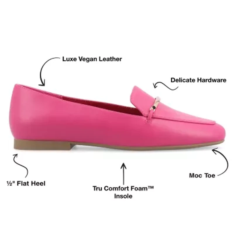 Journee Collection Wrenn Womens Moc Closed Toe Loafers