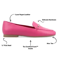 Journee Collection Wrenn Womens Moc Closed Toe Loafers