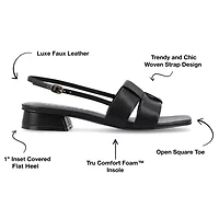 Journee Collection Cloudsteppers Womens Tabatha Flat Sandals