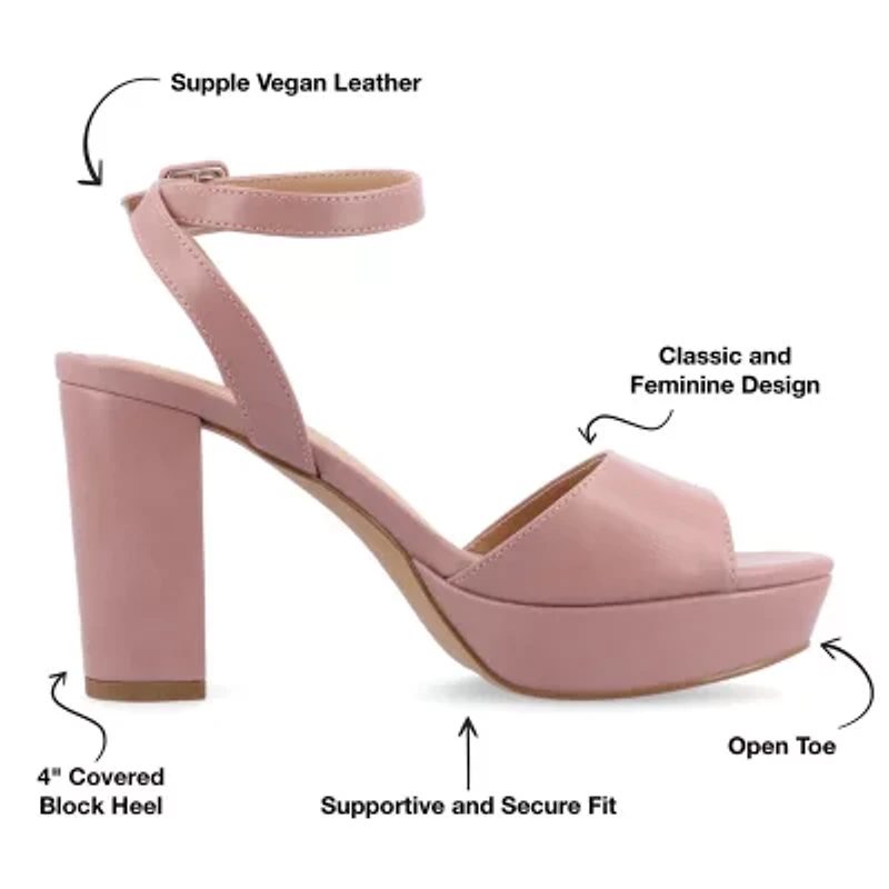 Journee Collection Womens Nairri Heeled Sandals