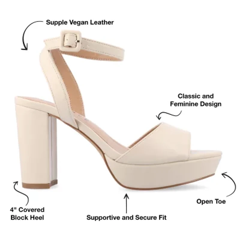 Journee Collection Womens Nairri Heeled Sandals