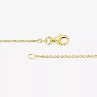 Womens White Cultured Freshwater Pearl 18K Gold Over Silver 18 Inch Pendant Necklace