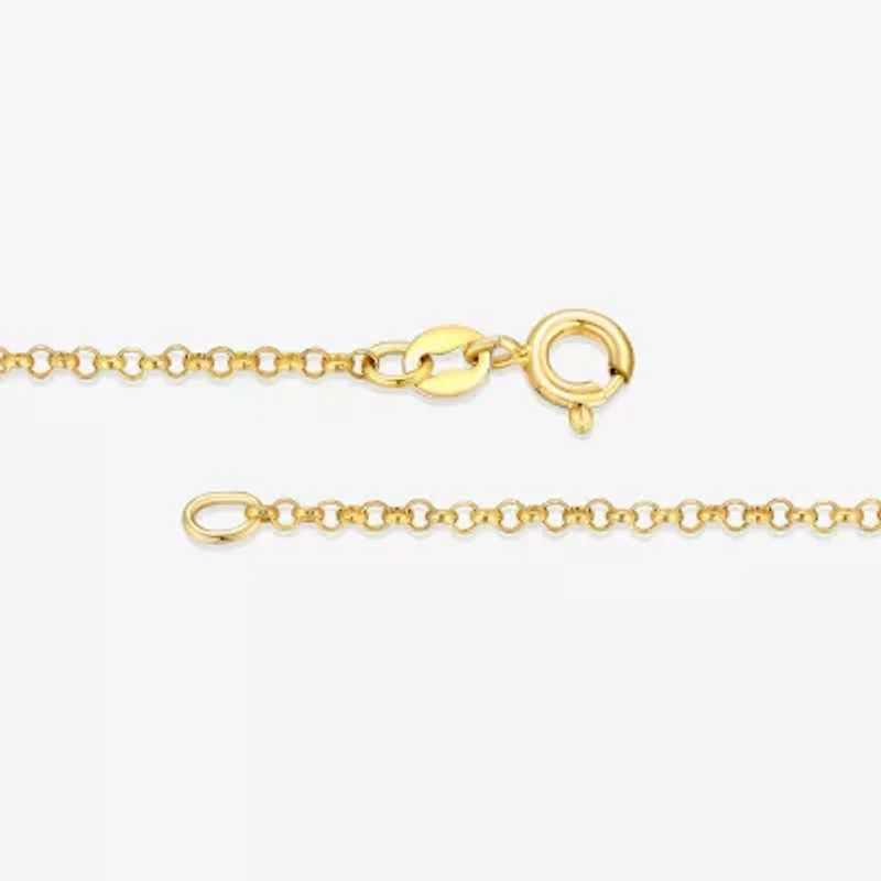 Womens White Cultured Freshwater Pearl 18K Gold Over Silver 18 Inch Pendant Necklace