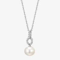 Womens White Cultured Freshwater Pearl Sterling Silver 2-pc. Jewelry Set