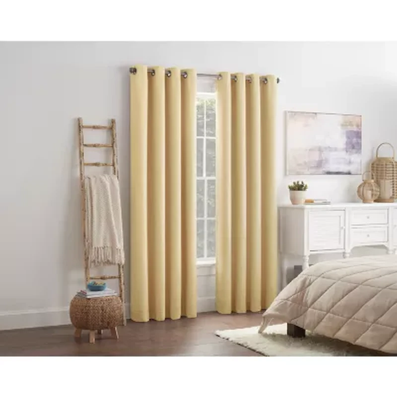 Linden Street Bayshore Grommet Top Energy Saving 100% Blackout Single Curtain Panel