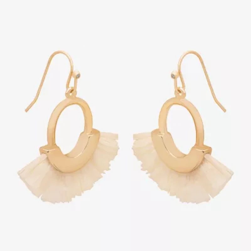 Bijoux Bar Delicates Gold Tone Womens Drop Earrings
