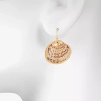 Bijoux Bar Delicates Gold Tone Shell Womens Drop Earrings
