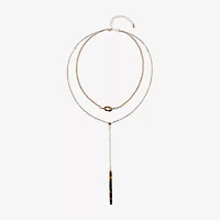 Mixit Layered Womens 16 Inch Y Necklace