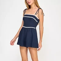 Trixxi Womens Sleeveless Juniors Romper