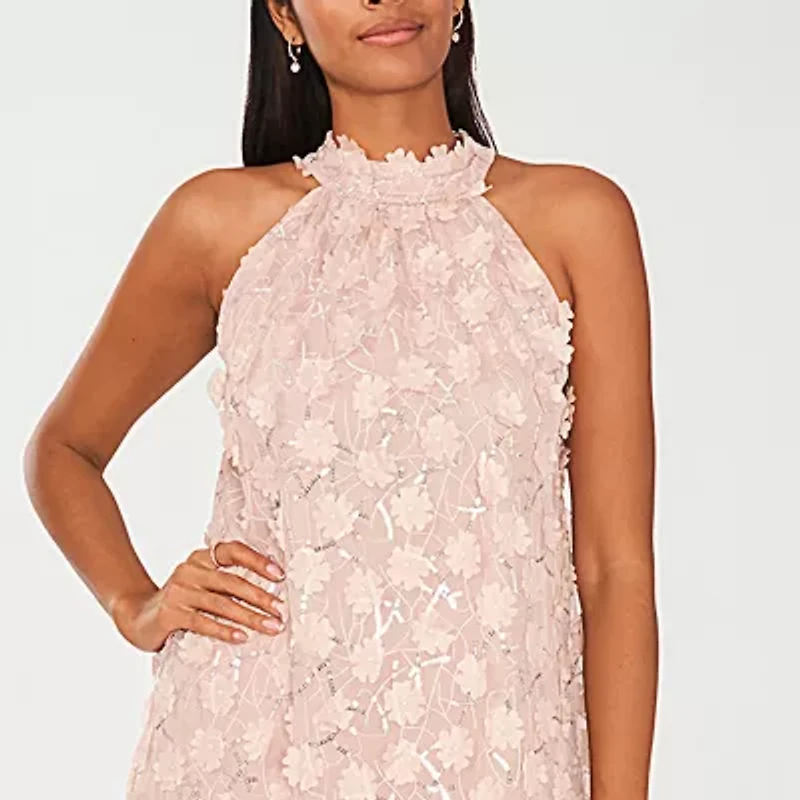 Sam And Jess Womens Sleeveless Floral Shift Dress