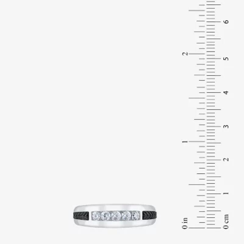 G / Si2) Mens 1/2 CT. T.W. Lab Grown White Diamond 10K Gold Wedding Engagement Ring