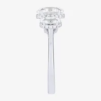 Love Lives Forever (G / Si2) Womens 2 CT. T.W. Lab Grown White Diamond 10K Gold Oval 3-Stone Engagement Ring
