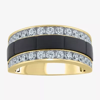 G / Si2) Mens 1 1/2 CT. T.W. Lab Grown White Diamond 10K Gold Wedding Engagement Ring