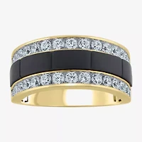 G / Si2) Mens 1 1/2 CT. T.W. Lab Grown White Diamond 10K Gold Wedding Engagement Ring