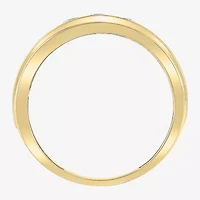 (G / Si2) Mens 1/2 CT. T.W. Lab Grown White Diamond 10K Gold Wedding Engagement Ring