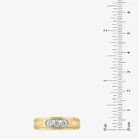 (G / Si2) Mens 1/2 CT. T.W. Lab Grown White Diamond 10K Gold Wedding Engagement Ring