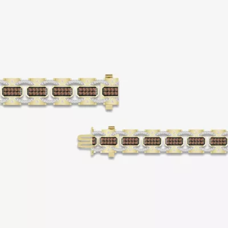 Mens 10K Gold Link Bracelet