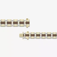 Mens 10K Gold Link Bracelet