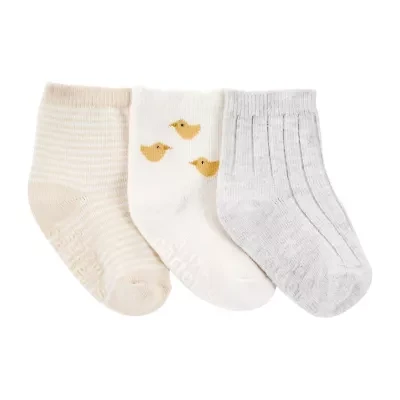 Carter's Baby Unisex 3 Pair Low Cut Socks