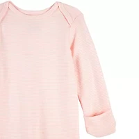 Carter's Baby Girls Rib Round Neck Long Sleeve 2-pc. Nightgown