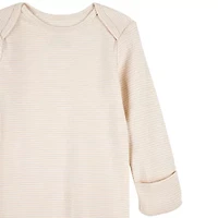 Carter's Baby Unisex Rib Round Neck Long Sleeve 2-pc. Nightgown