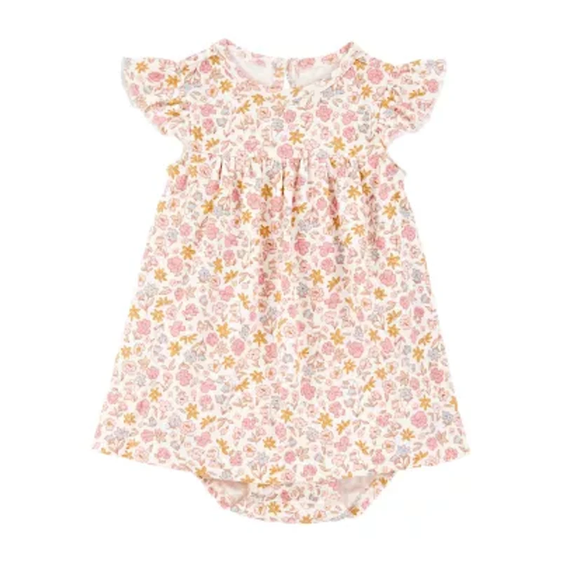 Carter's Baby Girls Short Sleeve Flutter Floral Dress Set
