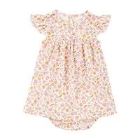 Carter's Baby Girls Short Sleeve Flutter Floral Dress Set