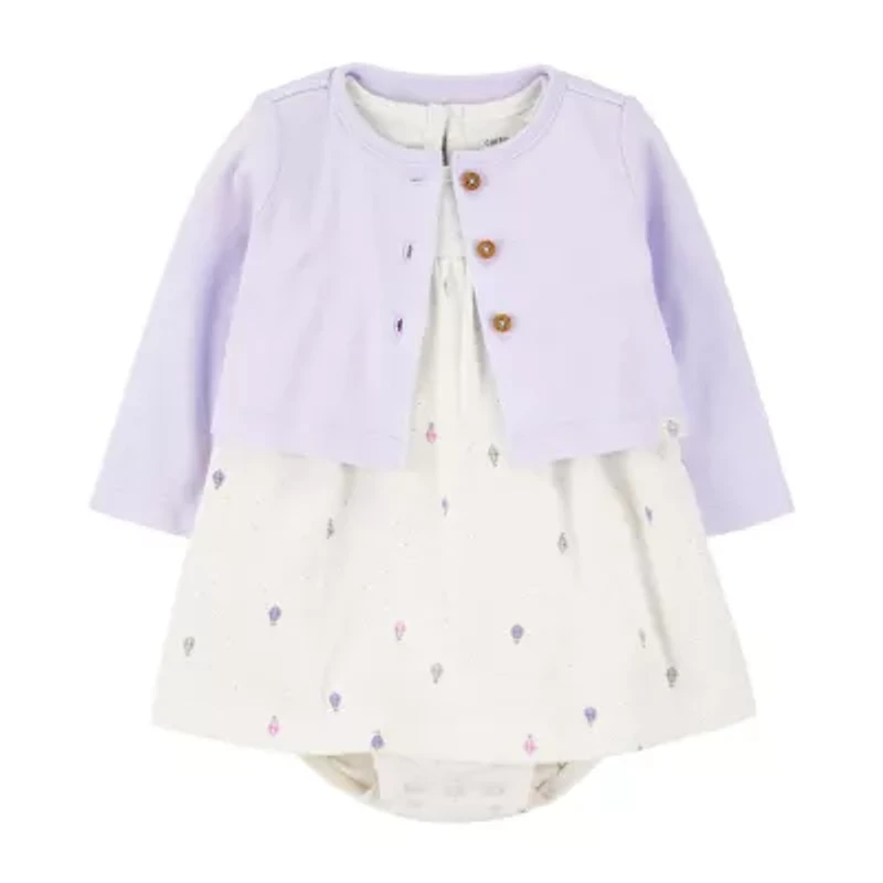 Carter's Baby Girls Short Sleeve Fitted Dress Set