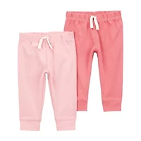 Carter's Baby Girls Straight Regular Fit Pull-On Pant
