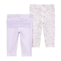 Carter's Baby Girls Straight Regular Fit Pull-On Pant