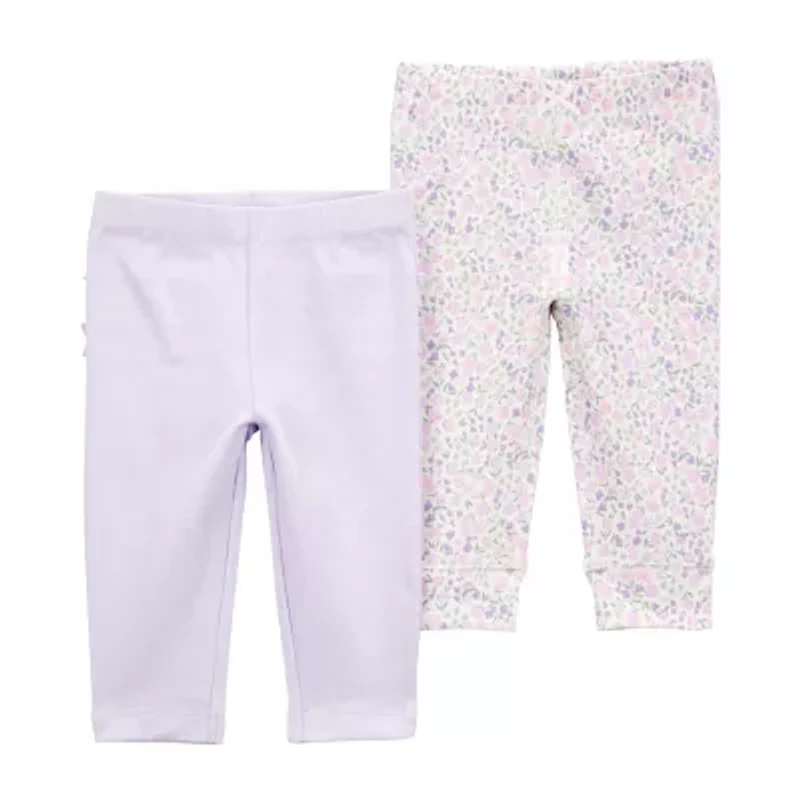 Carter's Baby Girls Straight Regular Fit Pull-On Pant