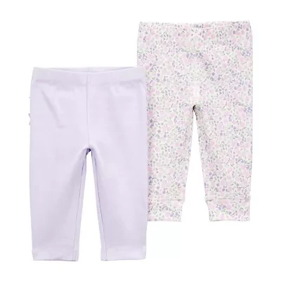Carter's Baby Girls Straight Regular Fit Pull-On Pant