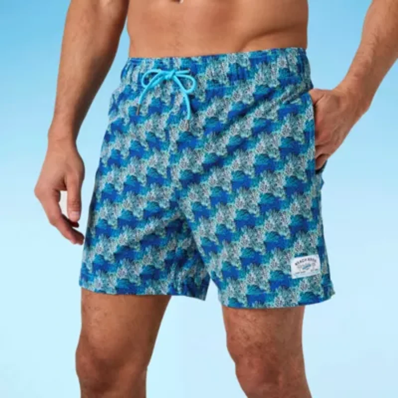 Beach Bros. Mens Drawstring Waist Quick Dry Swim Shorts