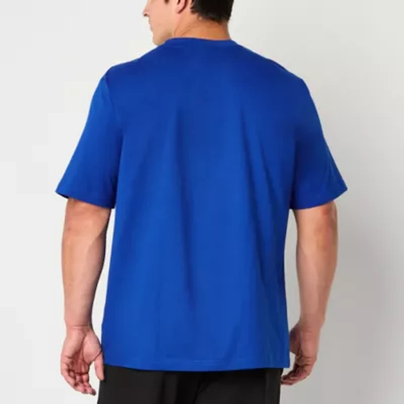 adidas Mens Crew Neck Short Sleeve Big and Tall Graphic T-Shirt