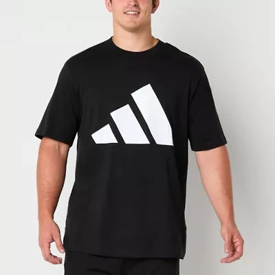 adidas Mens Crew Neck Short Sleeve Big and Tall Graphic T-Shirt