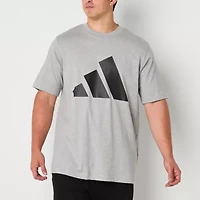 adidas Mens Crew Neck Short Sleeve Regular Fit Big and Tall Graphic T-Shirt